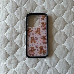 wildflower beary cute iphone 14 pro case